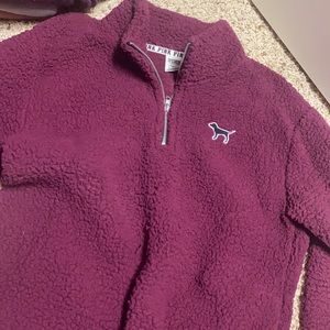 Pink Half Zip Pullover Size S